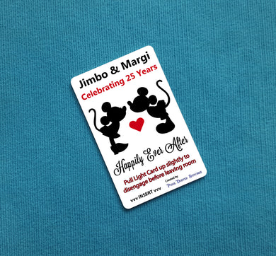 Disney Cruise Light Card® -  Anniversary - Kissing Mickey & Minnie