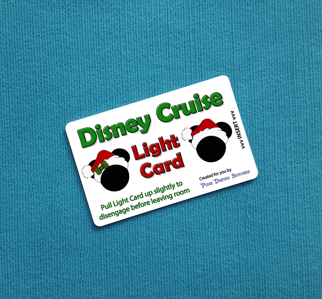 Holiday Mickey and Minnie Disney Cruise Light Card®