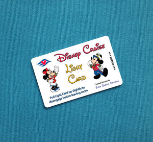 Mickey and Minnie with DCL Logo Disney Cruise Light Card®