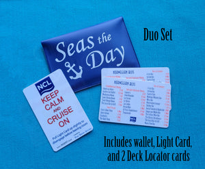 Norwegian Cruise Line NCL Light Card®  and Deck Locator Gift Sets