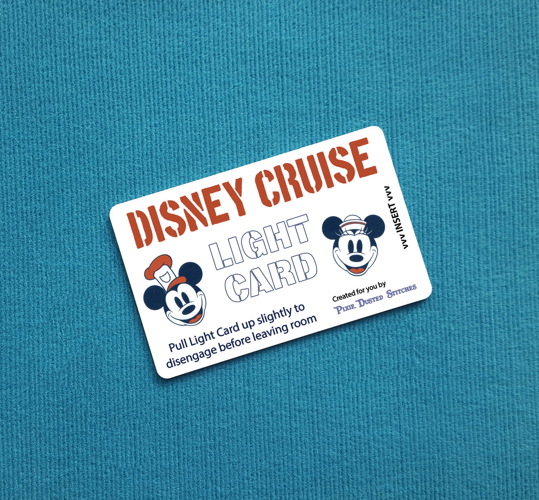 Stencil Steamboat Willie & Sailor Minnie Faces - Disney Cruise Light Card®