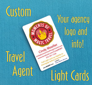 Travel Agent Light Card® - custom Light Card®