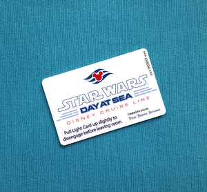 Star Wars Day at Sea DCL Logo Disney Cruise Light Card®