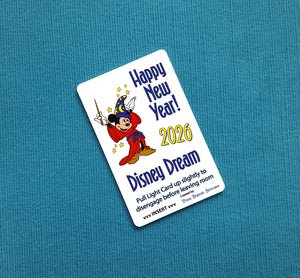New Year's Sorcerer Mickey DCL Disney Cruise Light Card®