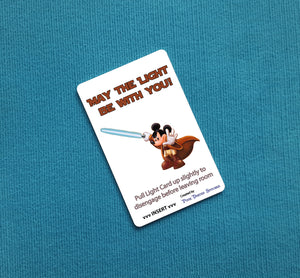 Mickey May the Light be With You Disney Cruise Light Card®