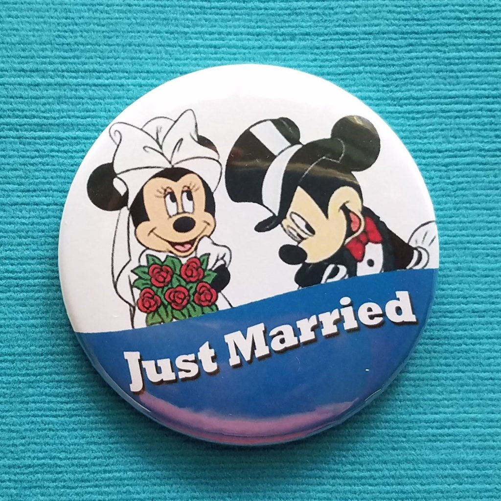 Happy Thanksgiving Button Mickey and Minnie Mouse Button -  Portugal