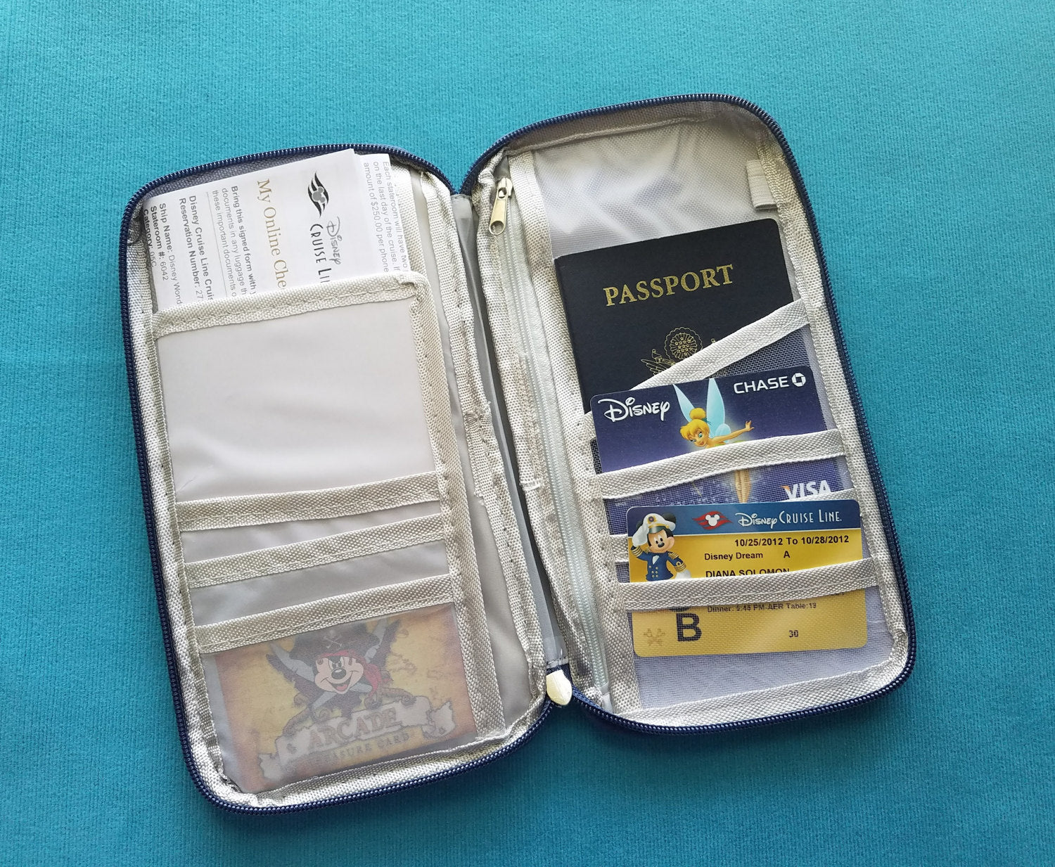 Personalised Disney Travel Wallet Disney Passport Pouch 